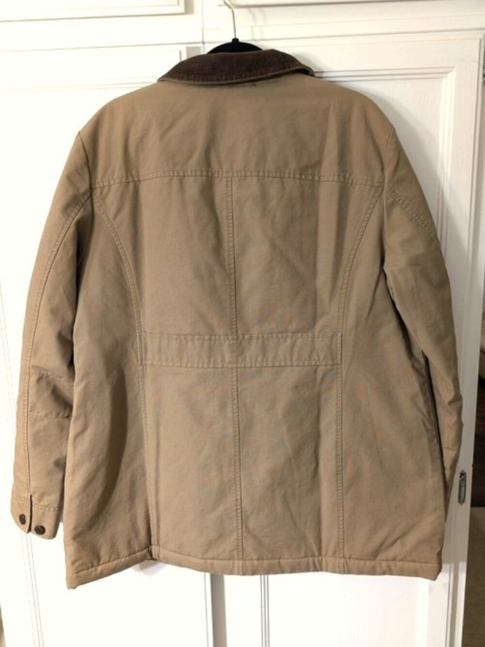 L.L. Bean Women's Adirondack Barn Coat Tan Size L - Picture 8 of 9
